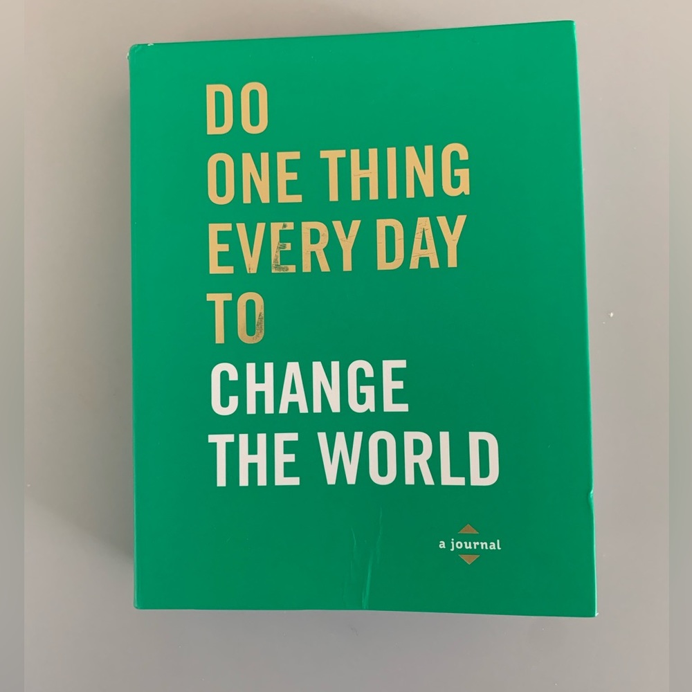 Do One Thing Every Day to Change the World Book - Positivity- Journaling- GUC